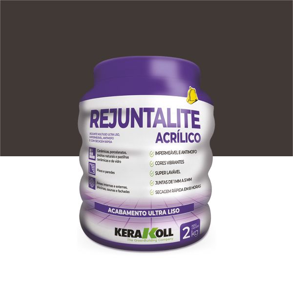 Rejunte Rejuntalite Acrílico kerakoll - Preto PT 2KG