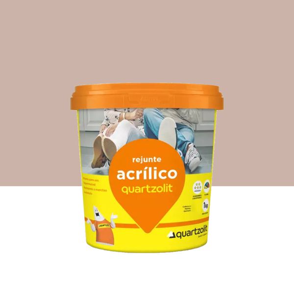 Rejunte Acrilico Quartzolit - Marrom Tabaco 1KG