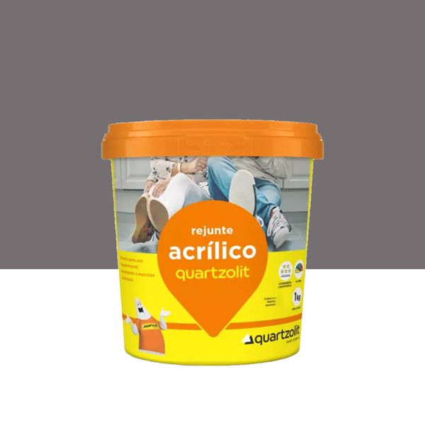 Rejunte Acrilico Quartzolit - Preto Grafite 1KG