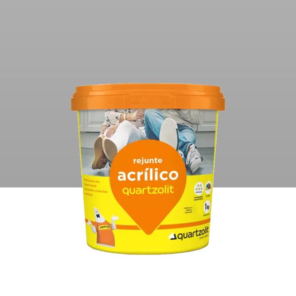 Rejunte Acrilico Quartzolit - Cinza Artico 1KG