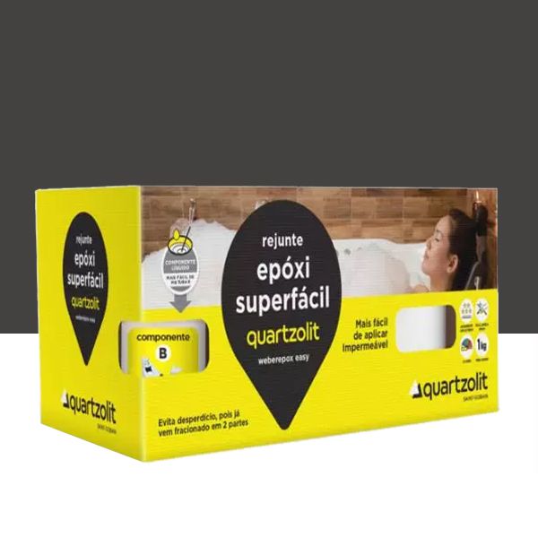 Epoxi Superfácil Quartzolit - Preto Grafite 1KG