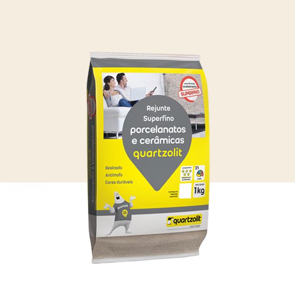 REJUNTE PORCELANATOS E CERÂMICAS QUARTZOLIT - MARFIM 1KG