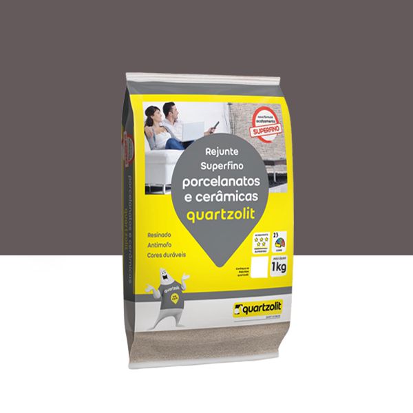 REJUNTE PORCELANATOS E CERÂMICAS QUARTZOLIT - PRETO ONIX 1KG