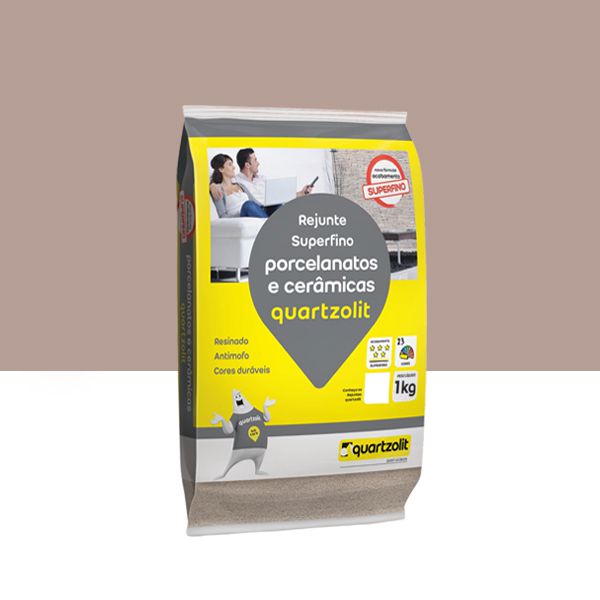 REJUNTE PORCELANATOS E CERÂMICAS QUARTZOLIT - MARROM TABACO 1KG