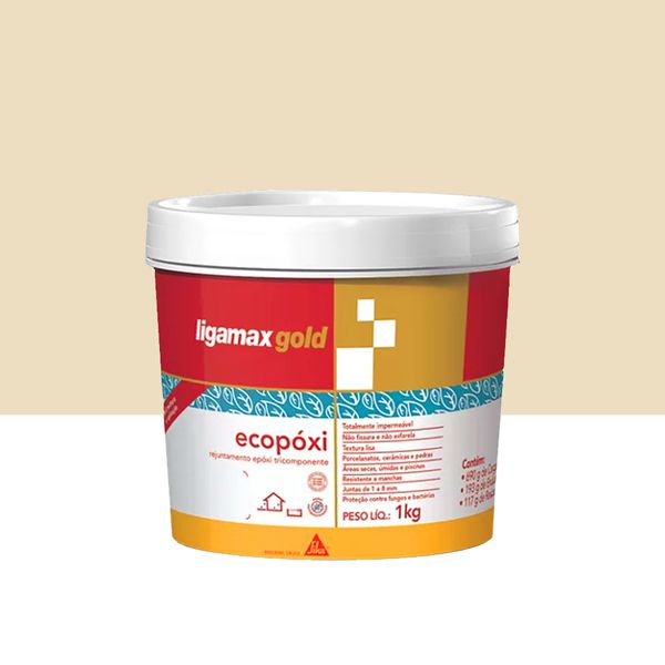 Ecopoxi Ligamax - Cinza Prata 1KG