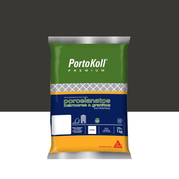 Rejunte Porcelanato Extra Fino - Preto 1kg