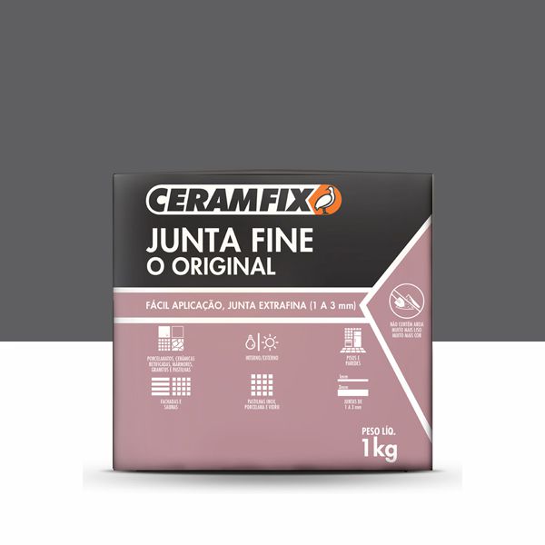 Rejunte Junta Fine - Cinza Ártico 1KG
