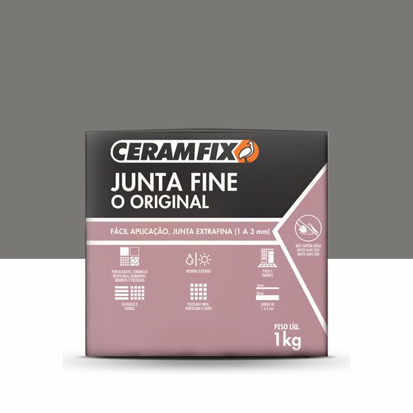 Rejunte Junta Fine - Cinza Chumbo 1KG