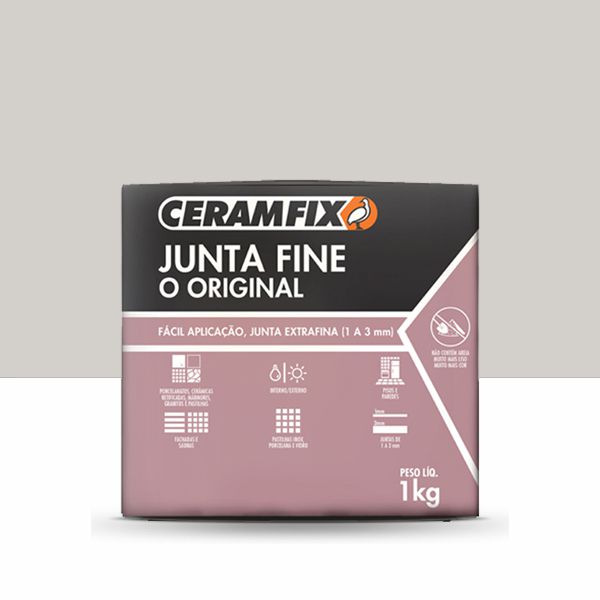 Rejunte Junta Fine - Cinza Claro 1KG