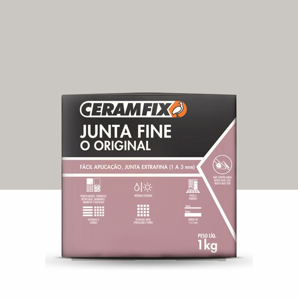 Rejunte Junta Fine - Cinza Clássico 1KG