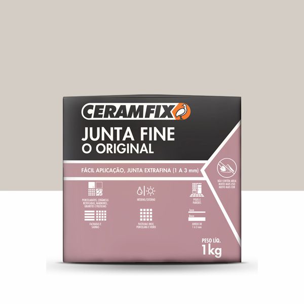 Rejunte Junta Fine - Cinza 1KG 