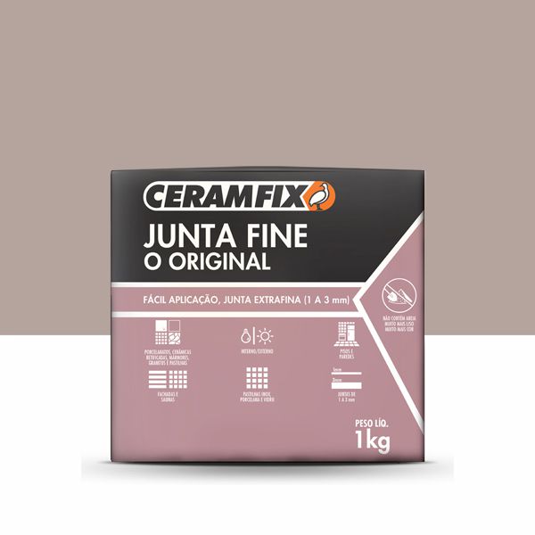 Rejunte Junta Fine - Grafite 1KG 