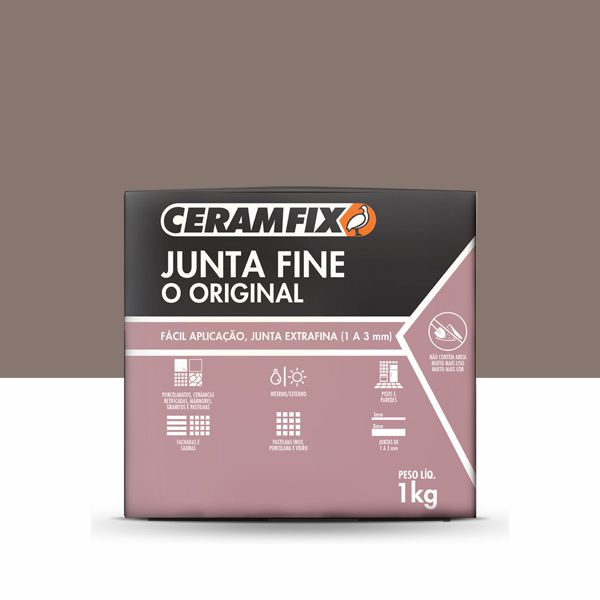 Rejunte Junta Fine - Marrom Nut 1KG
