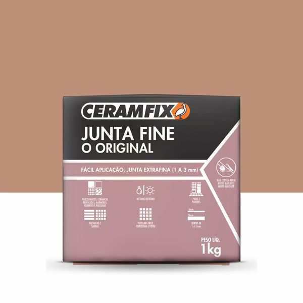 Rejunte Junta Fine - Marrom Sucupira 1KG