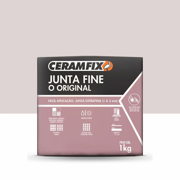 Rejunte Junta Fine - Platina 1KG 