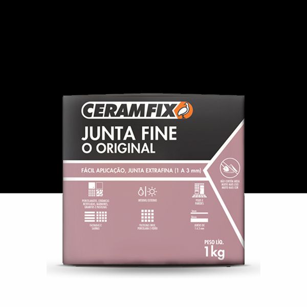 Rejunte Junta Fine - Preto Absoluto 1KG