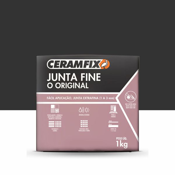 Rejunte Junta Fine - Preto 1KG