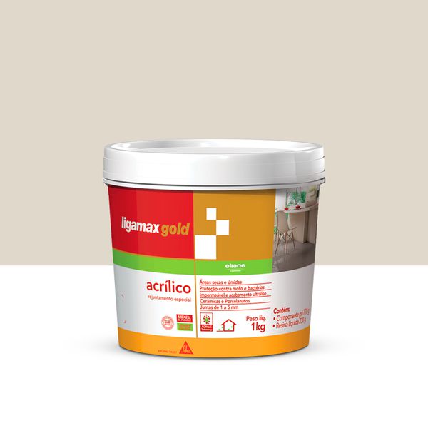 Ligamax Rejunte Acrílico - Camurça 1KG