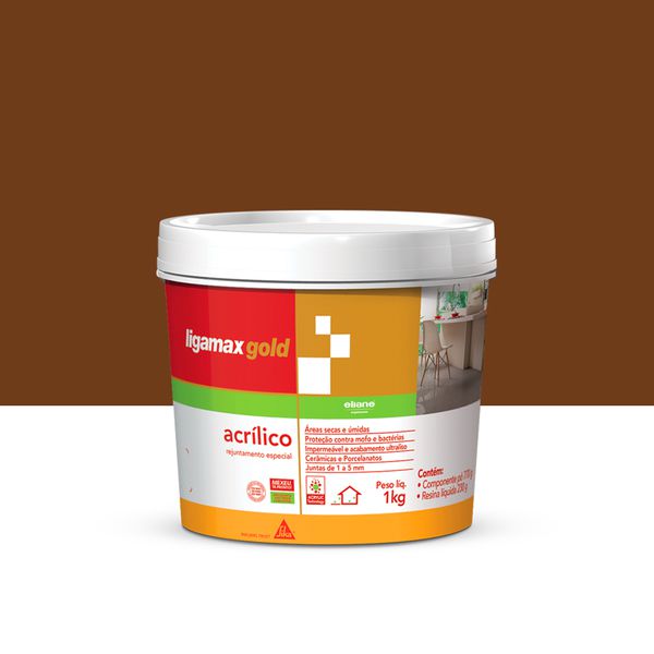 Ligamax Rejunte Acrílico - Marrom 1KG