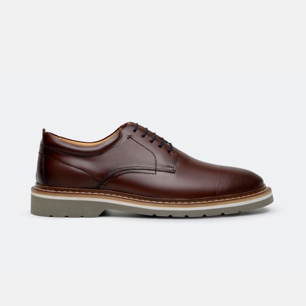 Sapato Masculino Derby Start Conhaque
