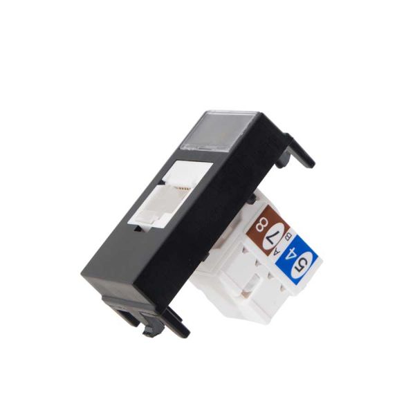 Modulo Tomada Informatica Rj45 Cat5e Linha Sleek Ebony Margirius