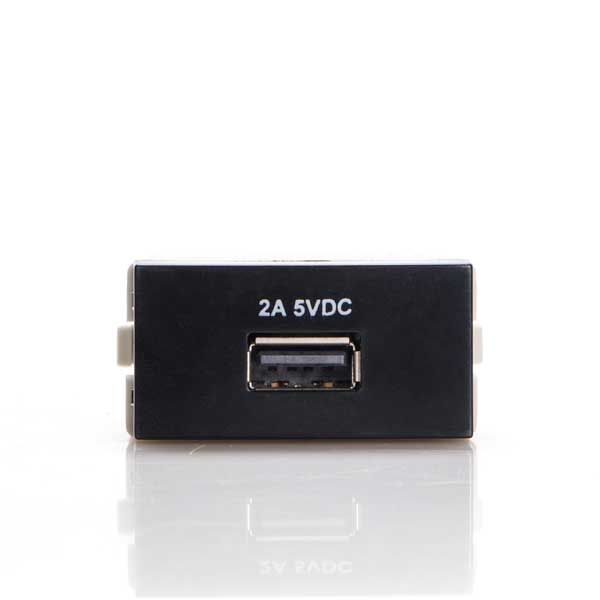 Modulo Para Carregamento USB 2A Bivolt Linha Sleek Ebony Margirius 
