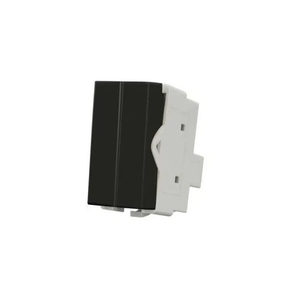 Módulo Interruptor Duplo Pulsador Linha Sleek Ebony Margirius