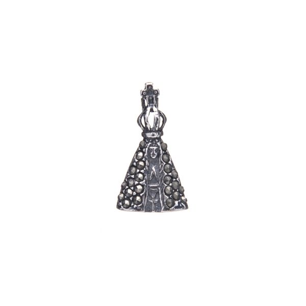 PINGENTE NOSSA SENHORA APARECIDA MARCASSITA PRATA 925
