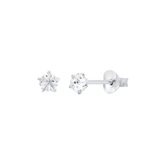 BRINCO ZIRCONIA ESTRELA 4MM