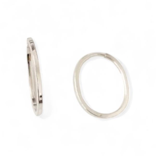 ARGOLA OVAL FIO QUADRADO M