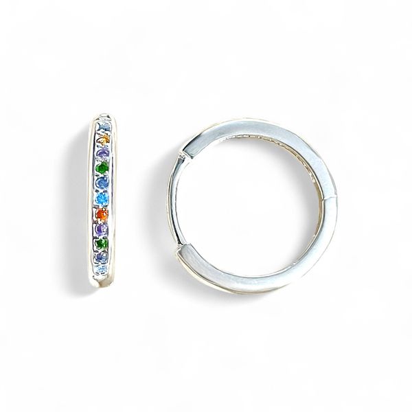 ARGOLA CLICK ZIRCONIA COLORIDA