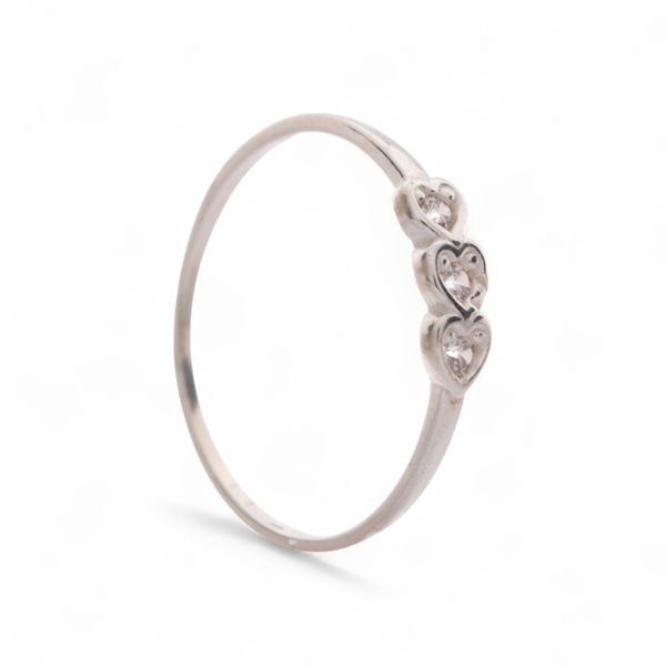 ANEL TRES CORACOES ZIRCONIA