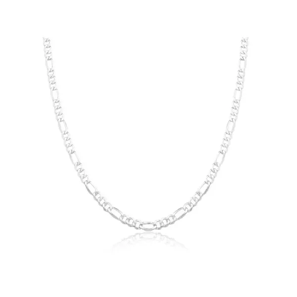CORRENTE PRATA 925 3X1 FLAT 4MM 60CM