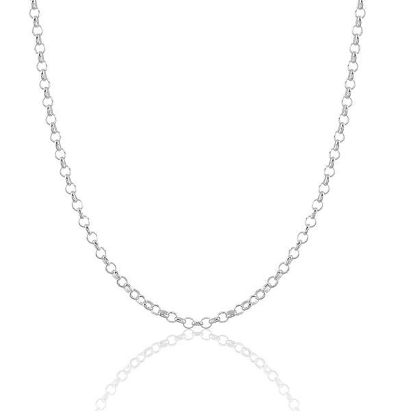 CORRENTE PRATA 925 ELO PORTUGUES 45CM