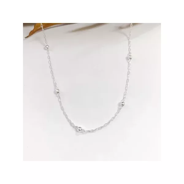 CORRENTE PRATA 925 BOLA ELO CARTIER 40CM