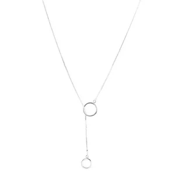 GRAVATINHA PRATA 925 CÍRCULO 70CM