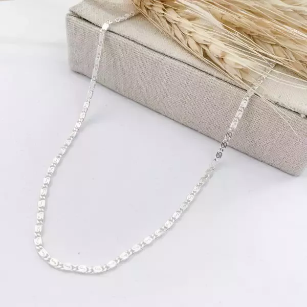 CORRENTE PRATA 925 BISMARK 40CM