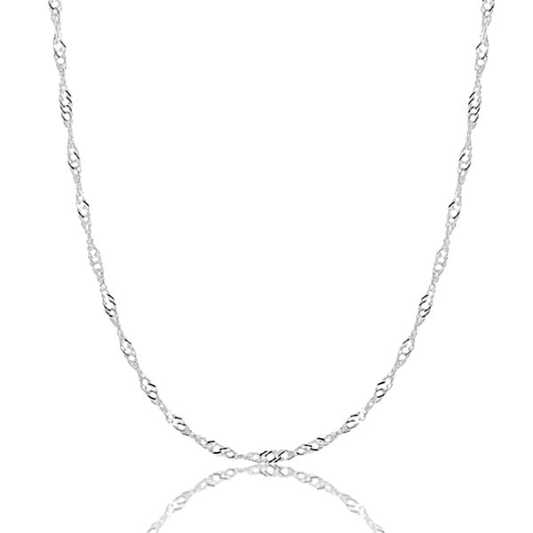CORRENTE PRATA 925 SINGAPURA 45CM