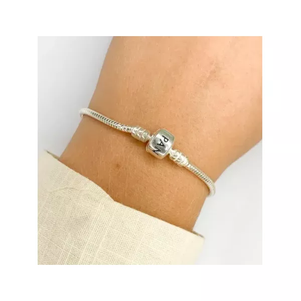 PULSEIRA PRATA 925 BERLOQUE TAMBOR CILINDRO ESCRITO 20CM