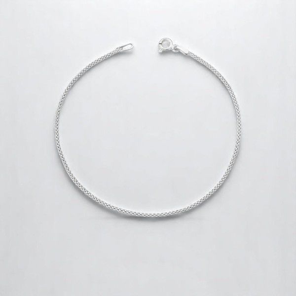 PULSEIRA PIPOCA FINA PRATA 925
