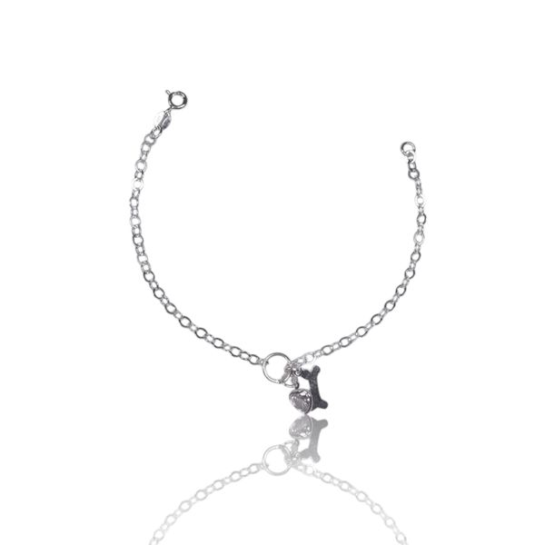 PULSEIRA OSSO ZIRCONIA CRISTAL PRATA 925