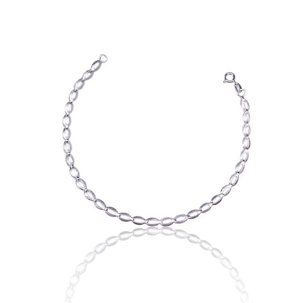 PULSEIRA OVAL VAZADA PRATA 925