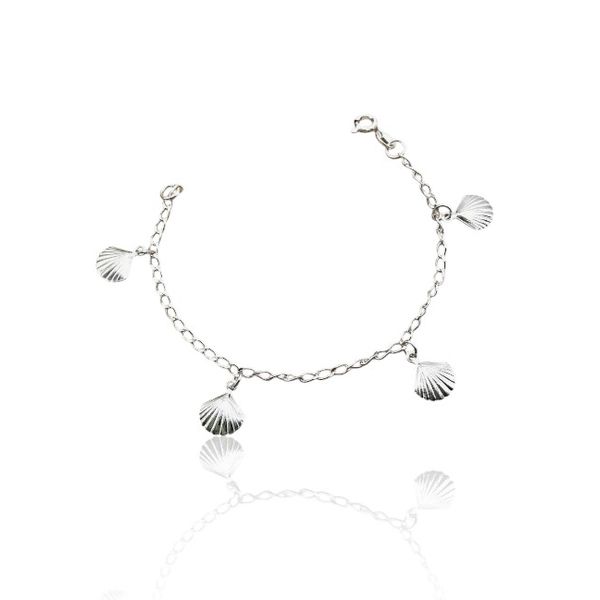PULSEIRA INFANTIL 4 CONCHA PRATA 925