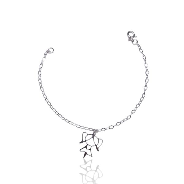 PULSEIRA MENINA VAZADA PRATA 925