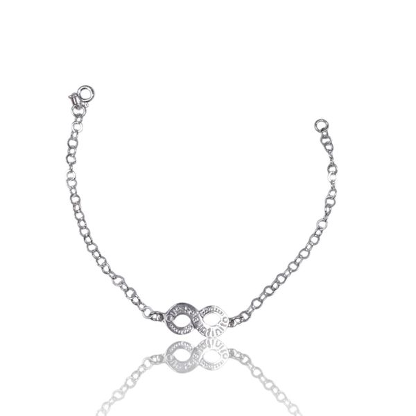 PULSEIRA INFINITO GRAVADO PRATA 925
