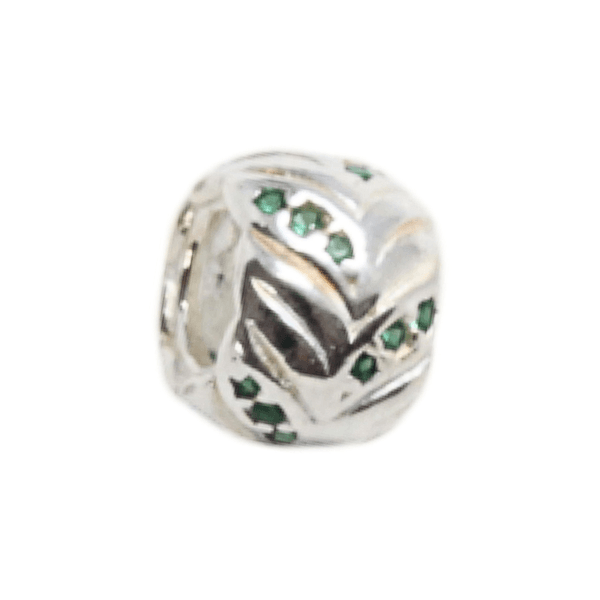 BERLOQUE SEPARADOR REDONDO ZIRCONIA VERDE PRATA 925