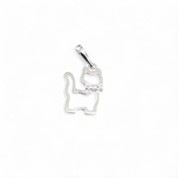 PINGENTE GATINHO LACO CRAVEJADO