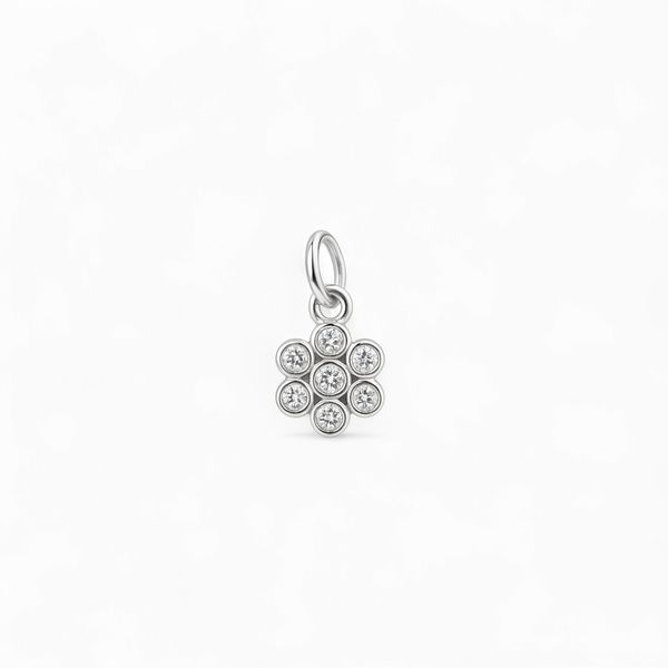 PINGENTE FLOR ZIRCONIA