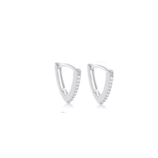 ARGOLA CLICK TRIANGULAR CRAVEJADO M