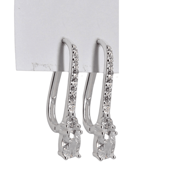 BRINCO ARGOLA GOTA CLICK CRAVEJADO